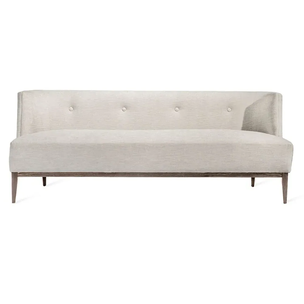 Chloe Tufted Sofa - Pearl, Linen