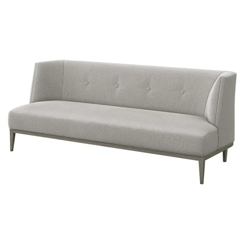 Chloe Tufted Sofa - Pure Grey, Linen