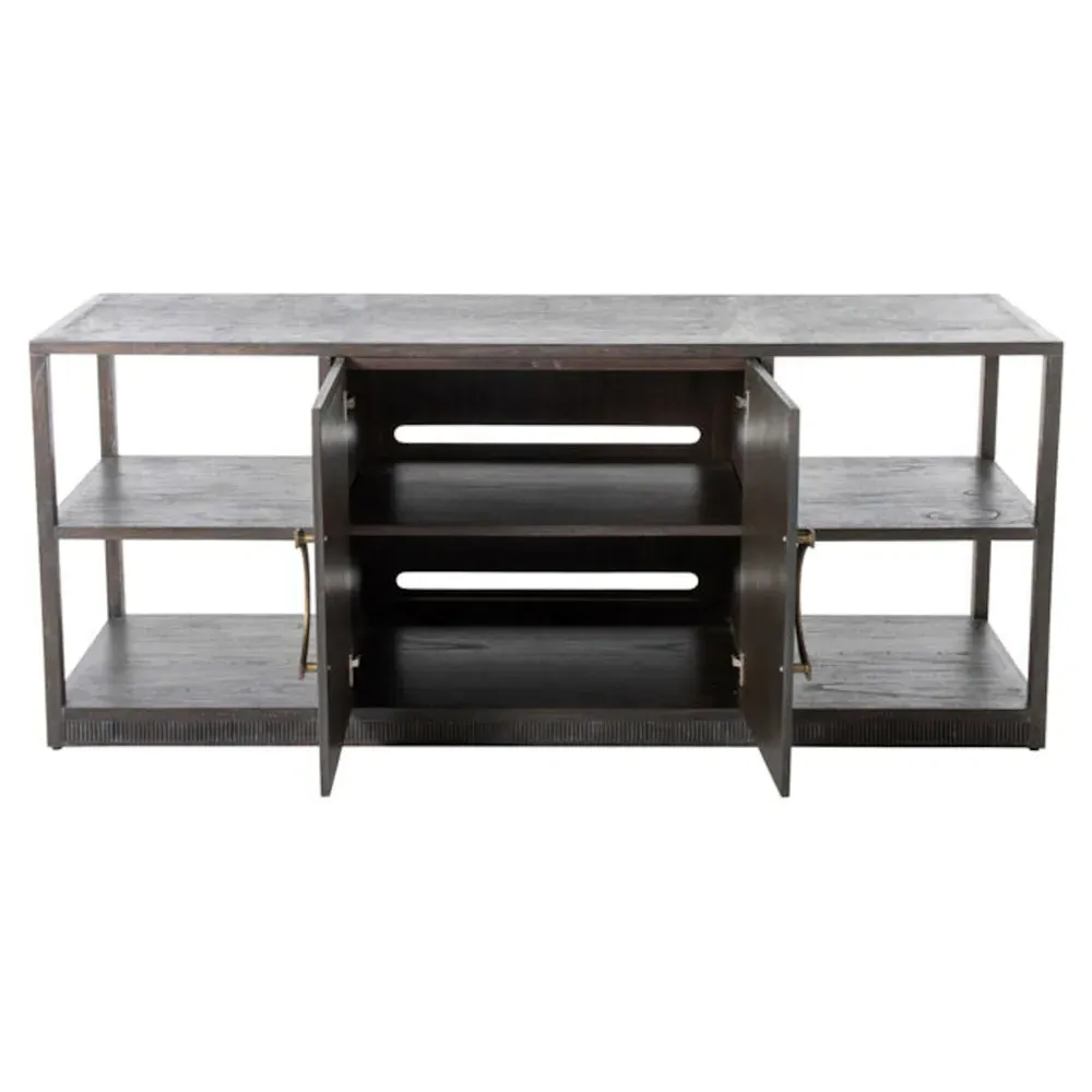 Chrei Media Cabinet - Brown, Mindi Wood