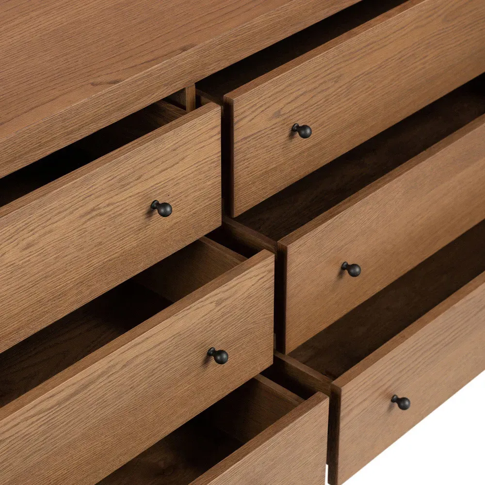 Chris Double Dresser - Brown, Oak