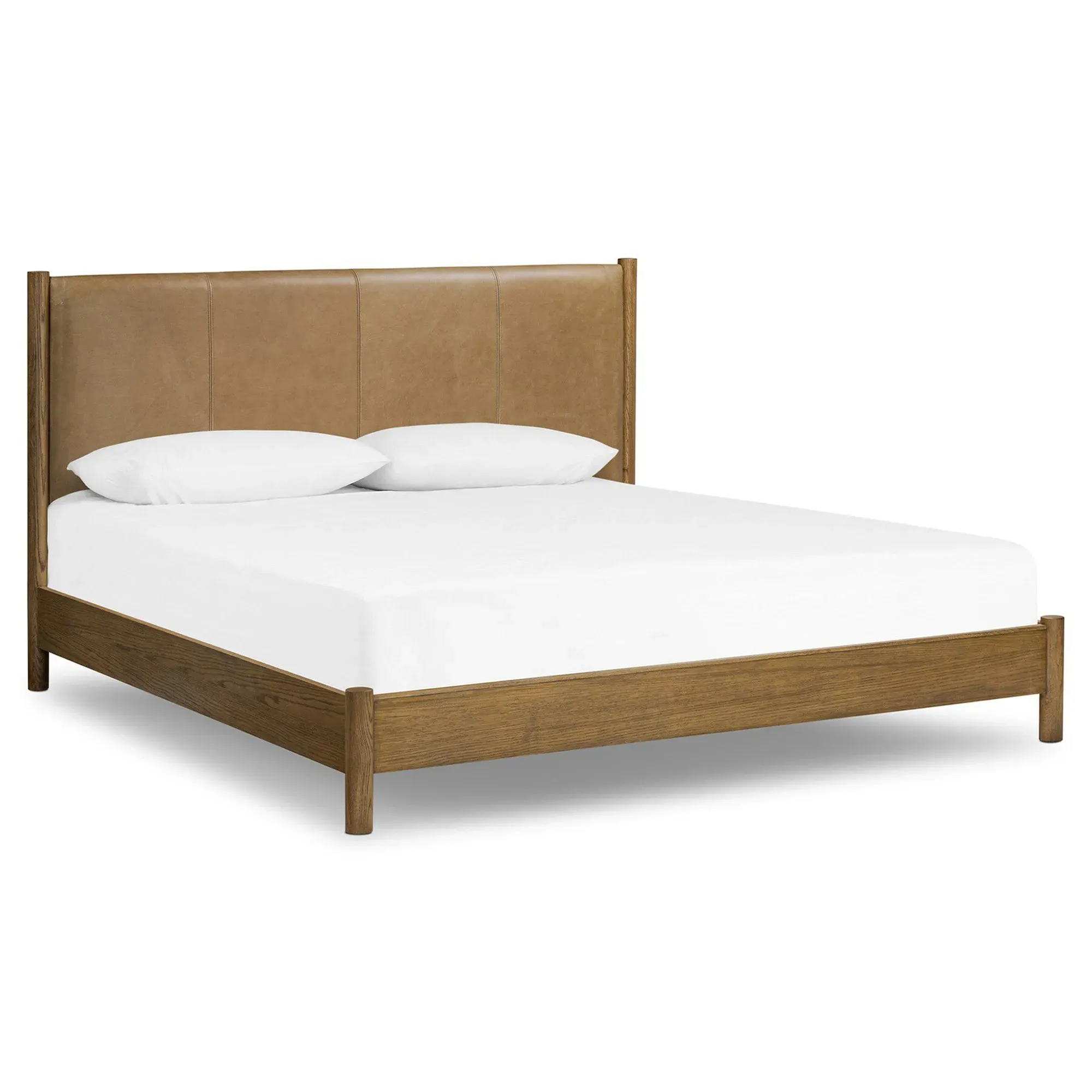 Chris King Size Bed Frame - Brown, Oak