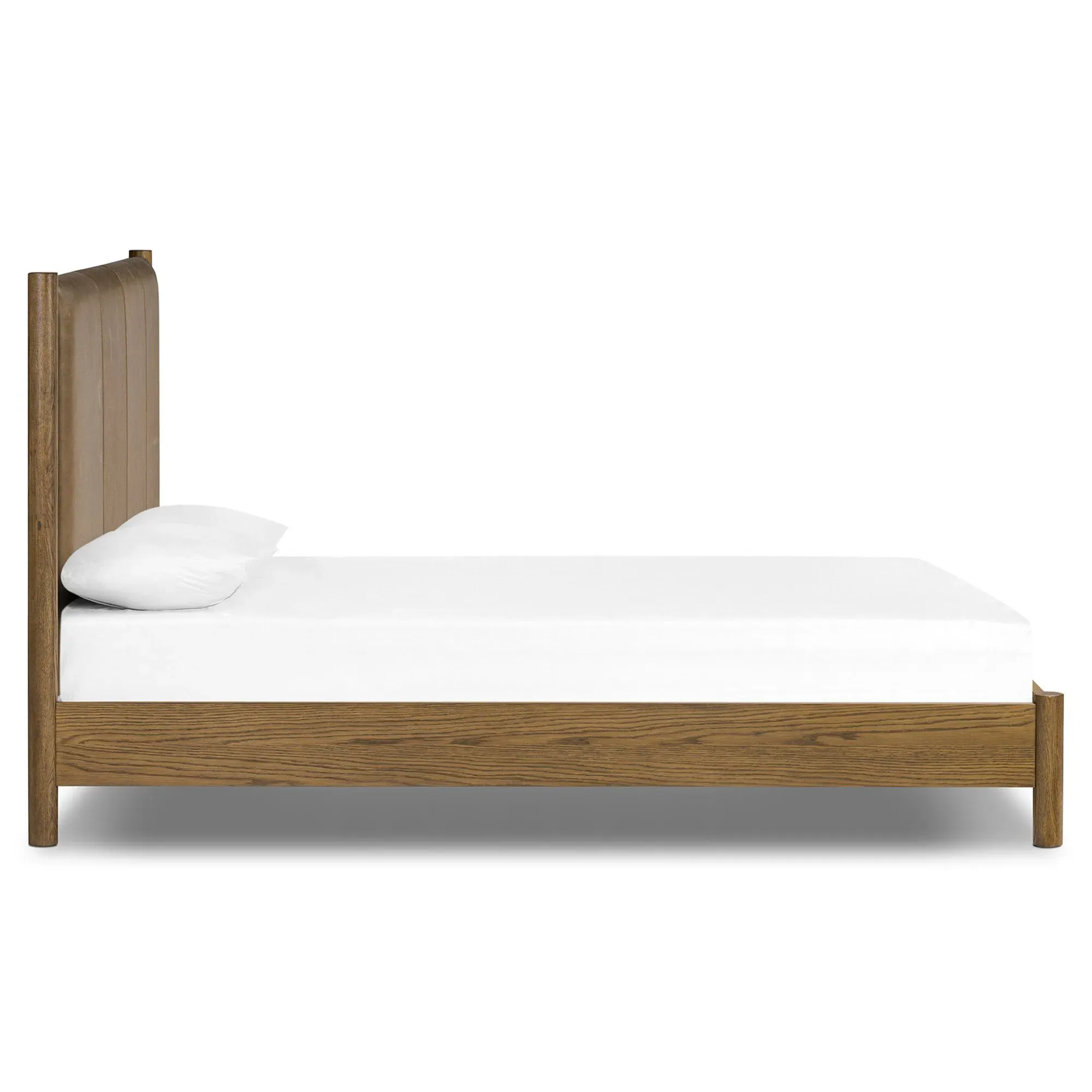 Chris King Size Bed Frame - Brown, Oak