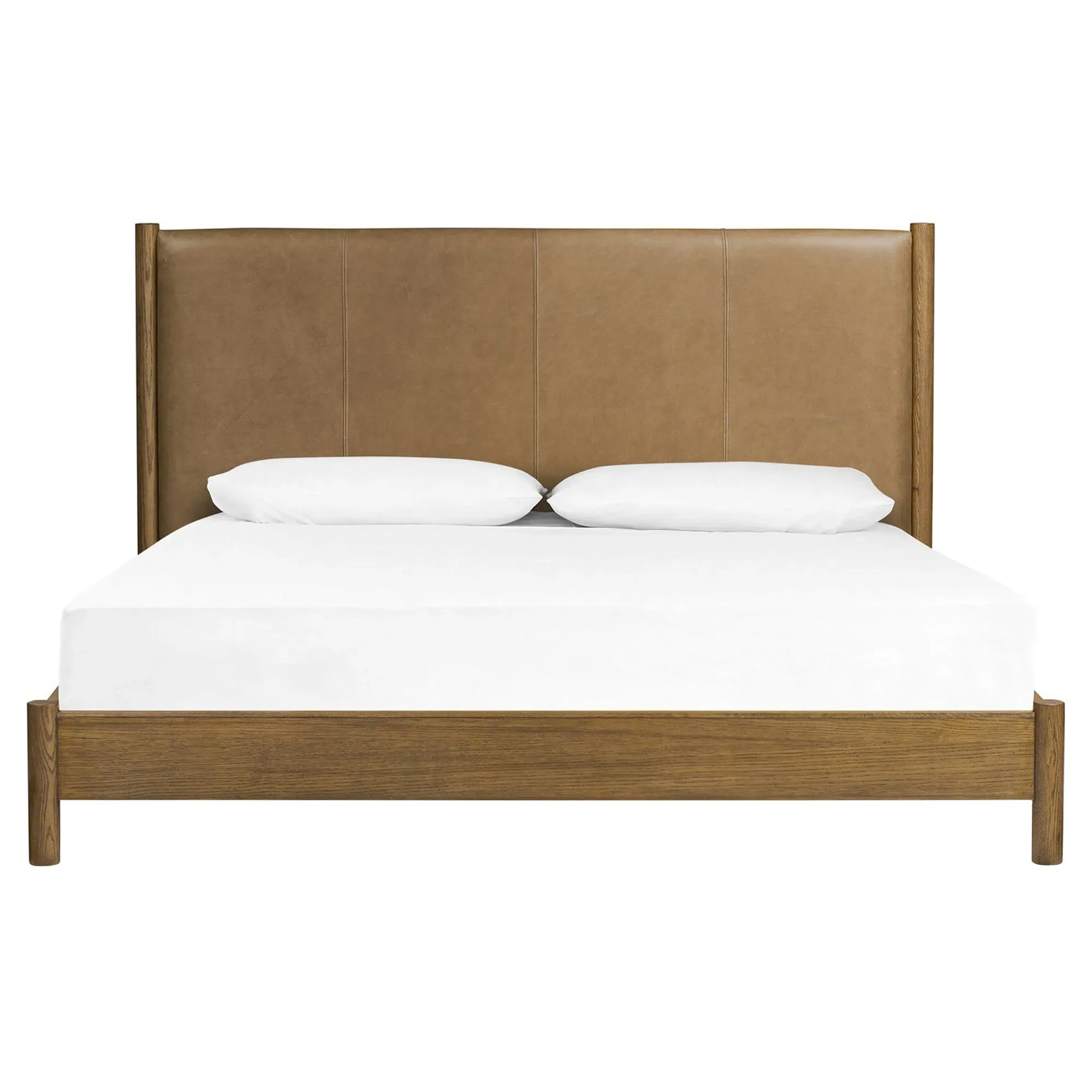 Chris King Size Bed Frame - Brown, Oak
