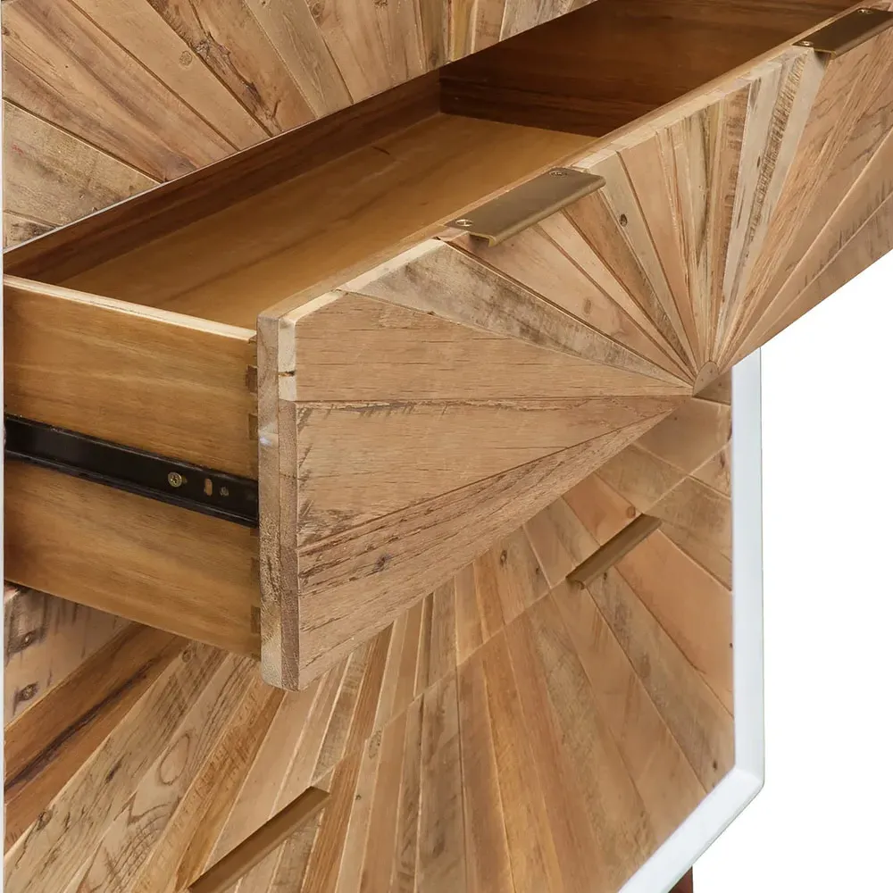 Christian 5 Drawer Dresser - White, Oak