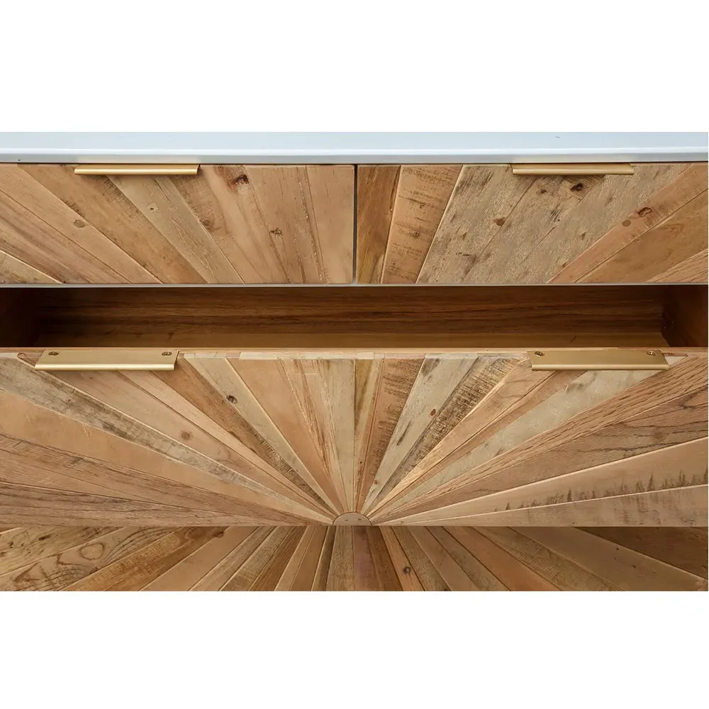 Christian 5 Drawer Dresser - White, Oak