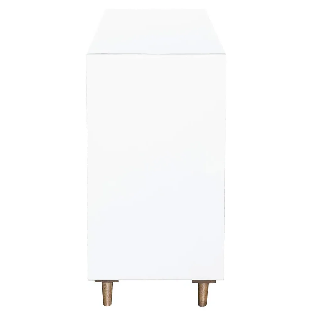 Christian 6 Drawer Double Dresser - White, Oak