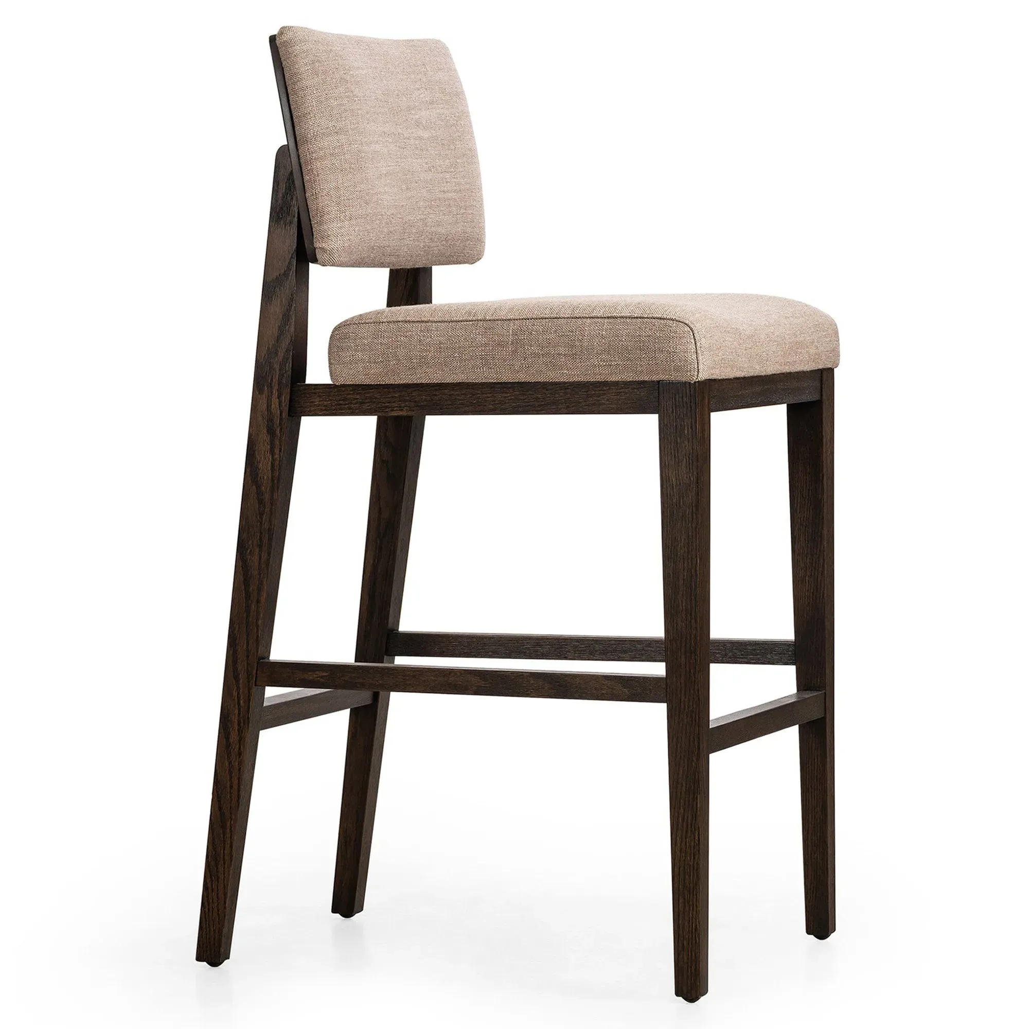 Christian Bar Stool - Beige, Oak