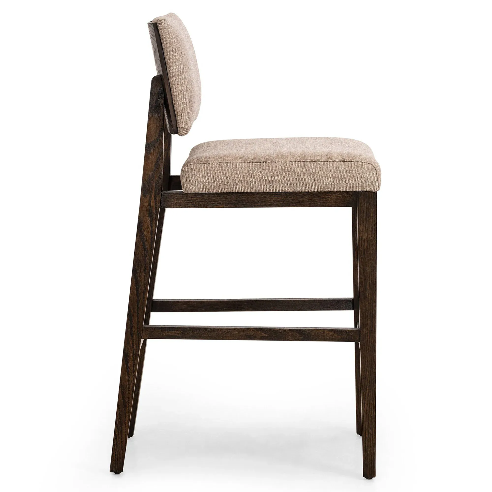 Christian Bar Stool - Beige, Oak