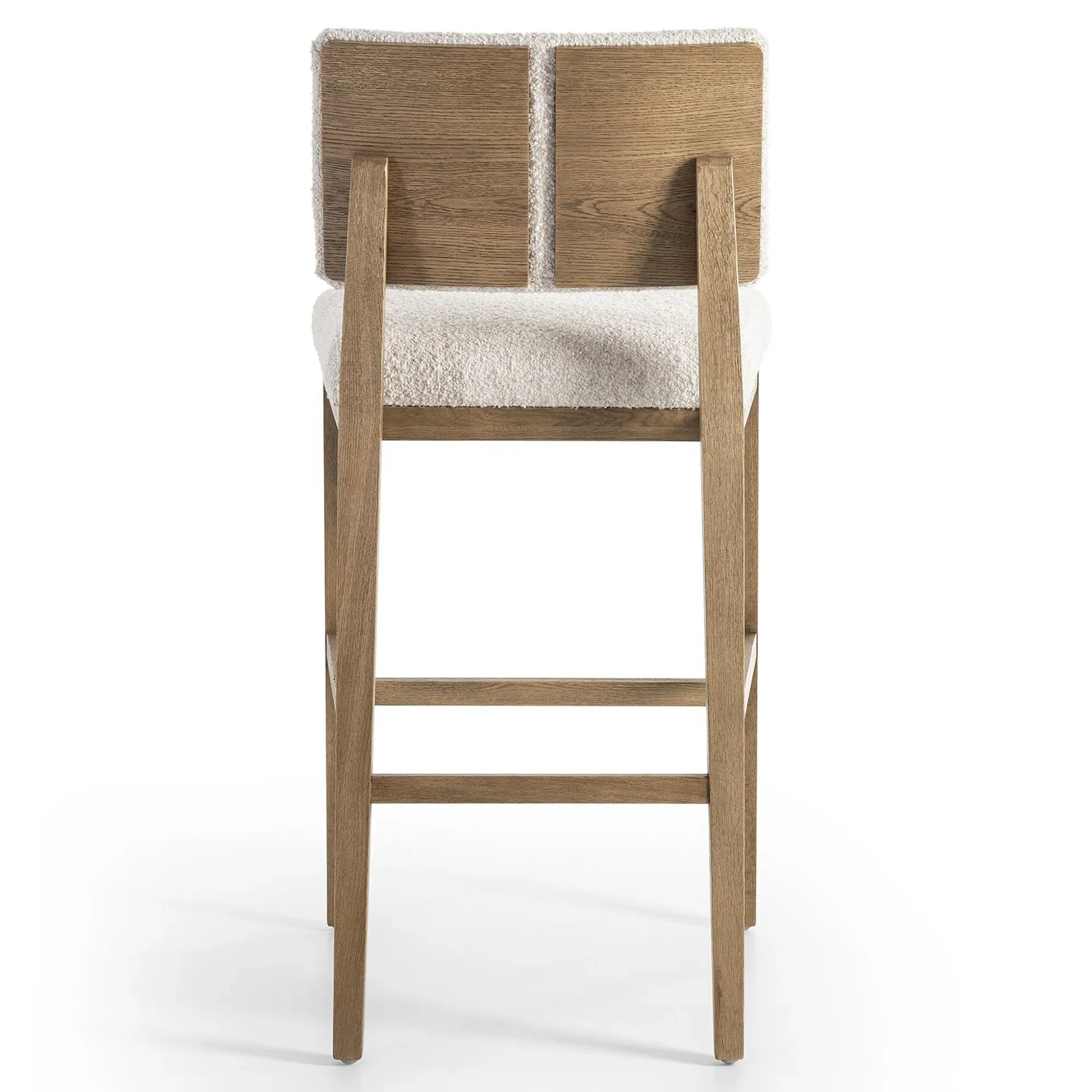 Christian Bar Stool - Cream, Oak