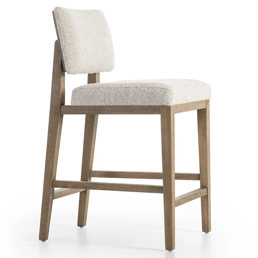 Christian Counter Stool - Cream, Oak