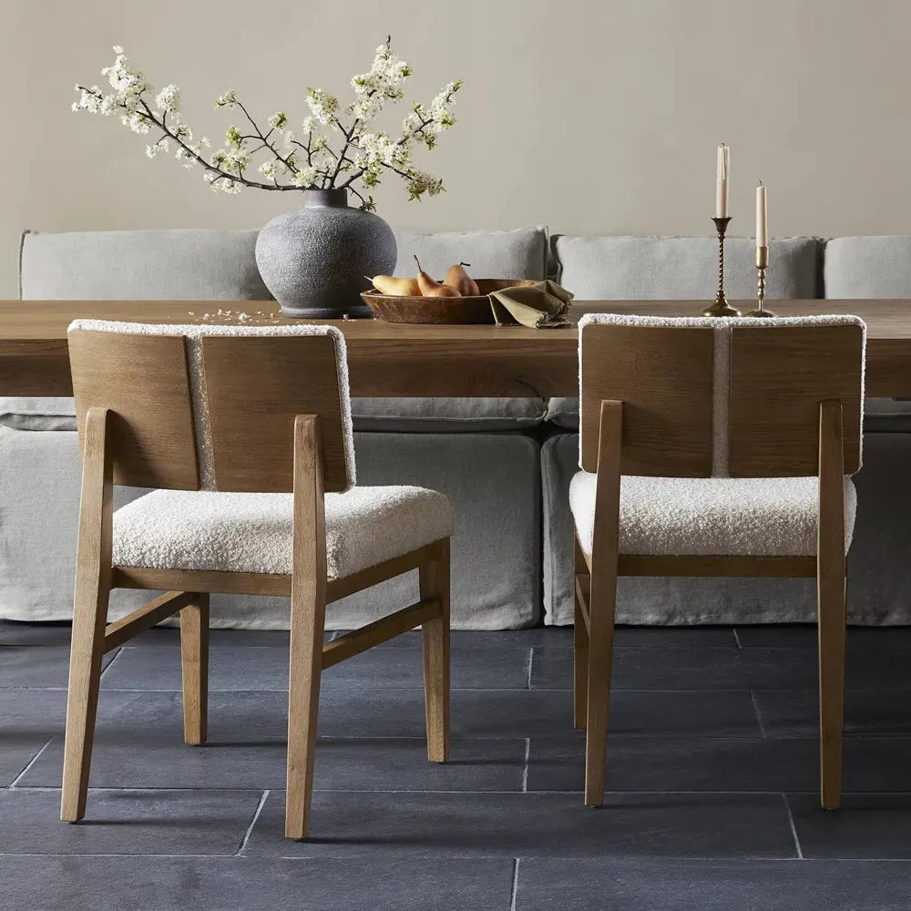 Christian Dining Chair - Cream, Oak