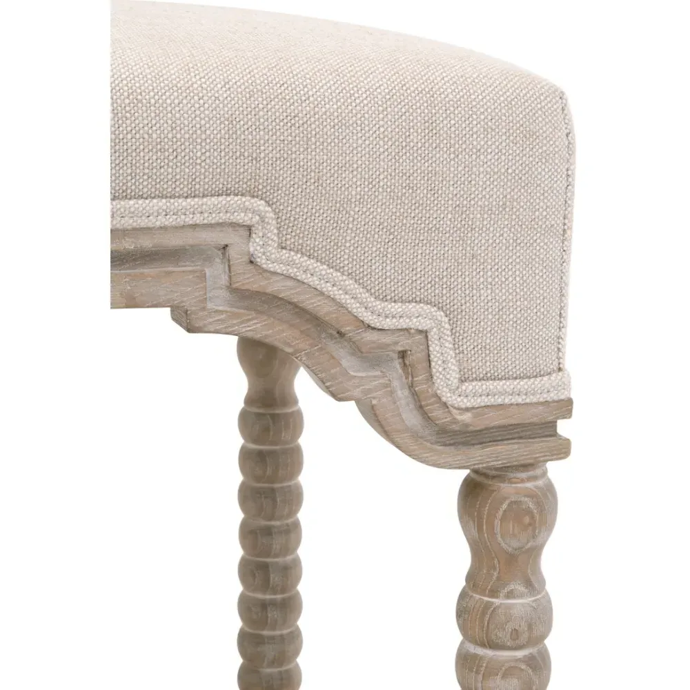 Christine Counter Stool - Beige, Ash Wood