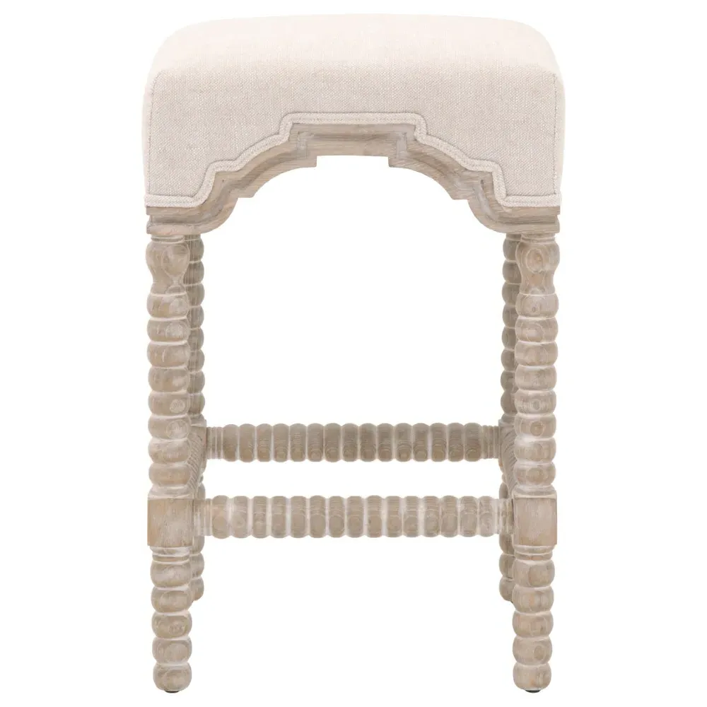 Christine Counter Stool - Beige, Ash Wood image