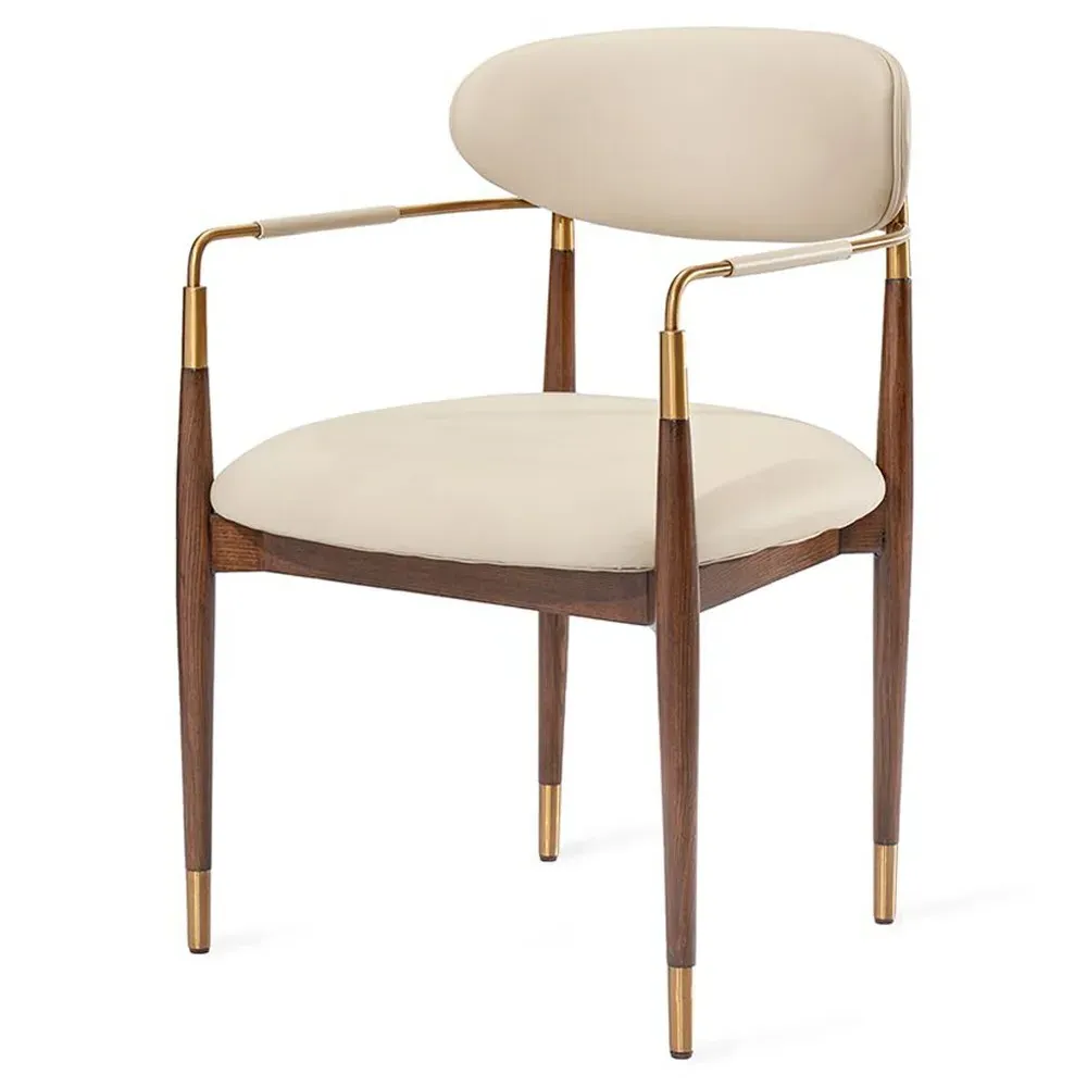 Cidra Dining Chair - Cream, Walnut