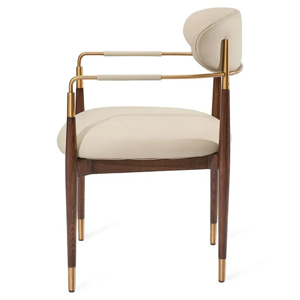 Cidra Dining Chair - Cream, Walnut