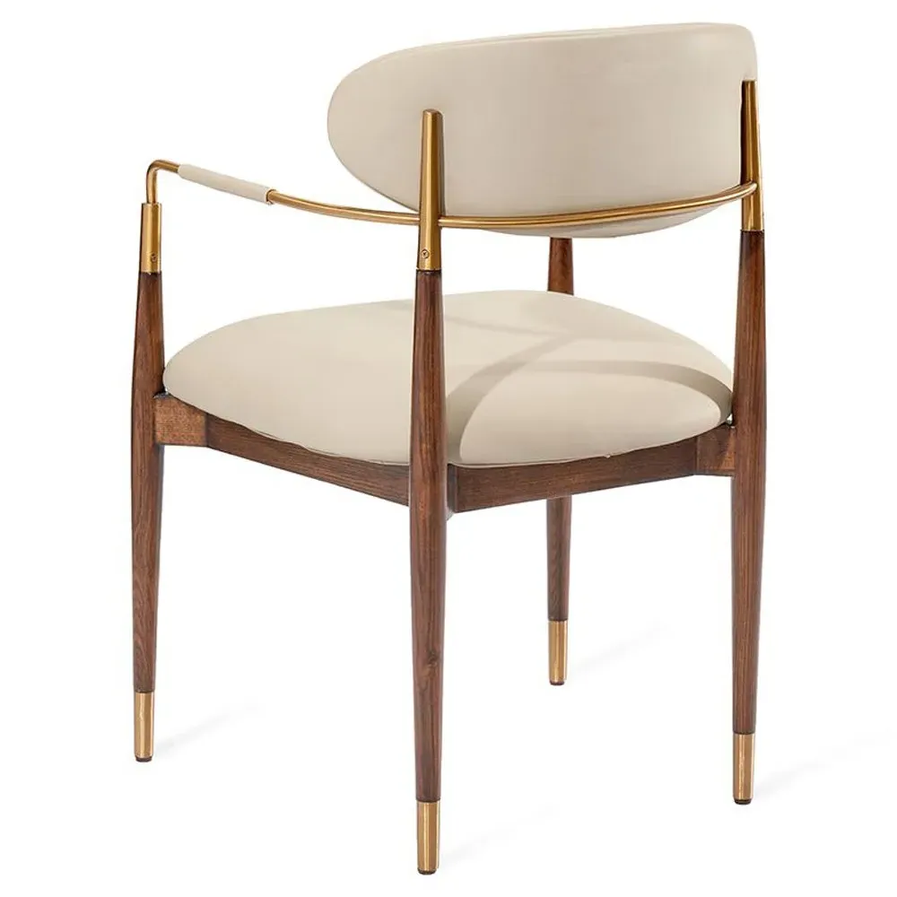 Cidra Dining Chair - Cream, Walnut