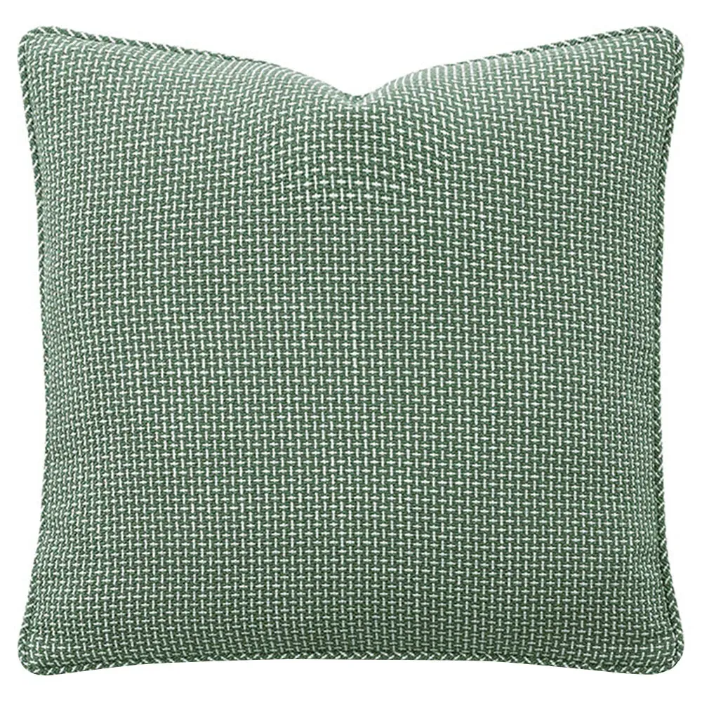 Cielle Crosshatch Throw Pillow - Green, Polyester