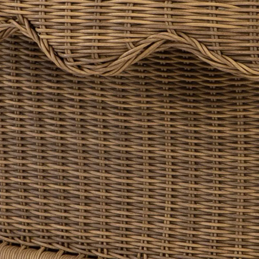 Cielo Swivel Glider Chair - White, Wicker