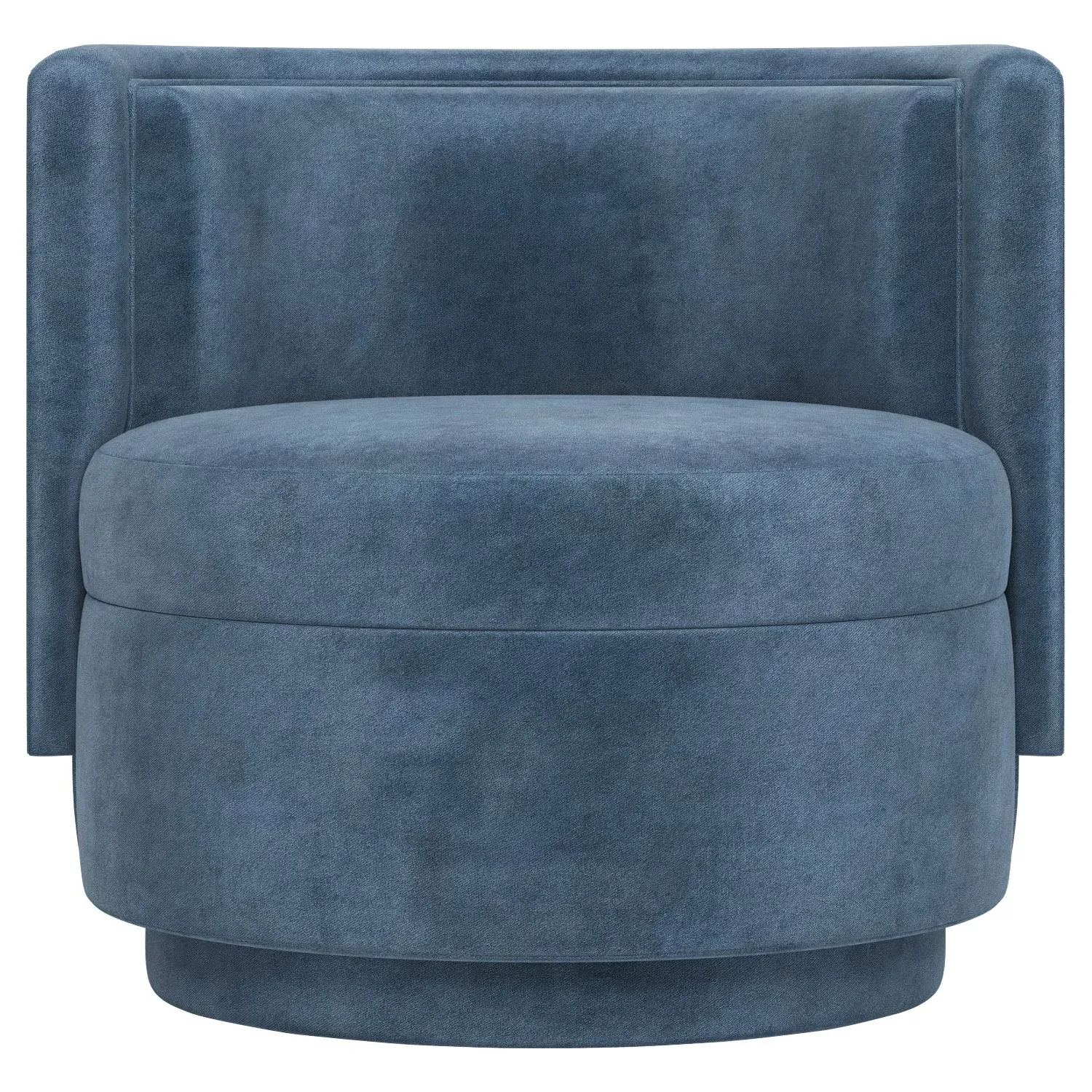 Cierra Performance Velvet Swivel Chair - Blue Dusk image