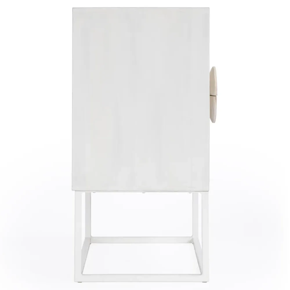 Cilla Nightstand - Off White, Mango Wood