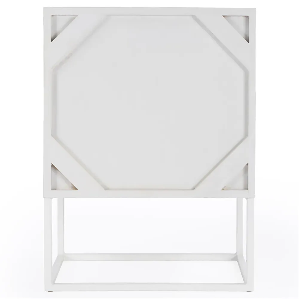 Cilla Nightstand - Off White, Mango Wood