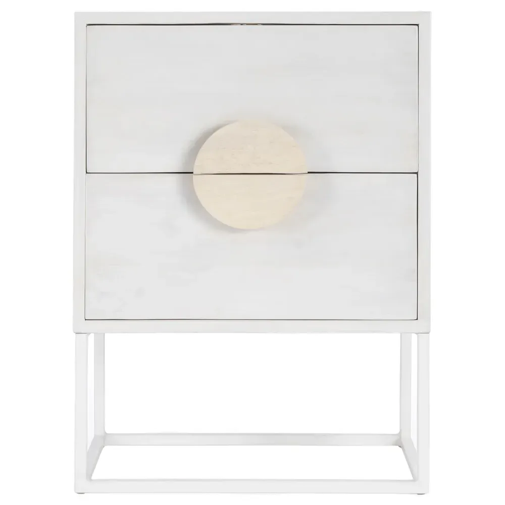 Cilla Nightstand - Off White, Mango Wood image