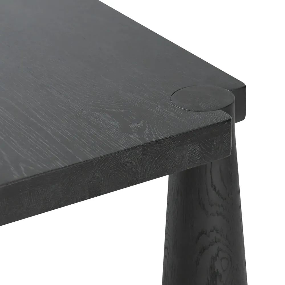 Claire Rectangular Dining Table - Black, Oak