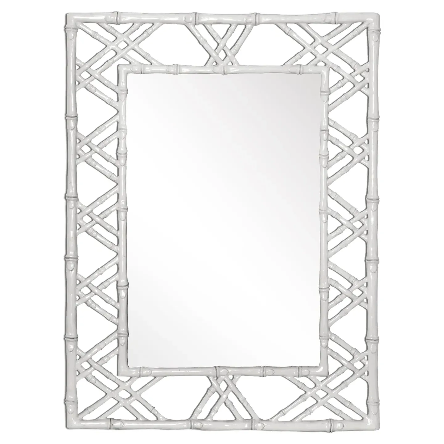 Claire Wall Mirror - Eggshell White, Lacquer