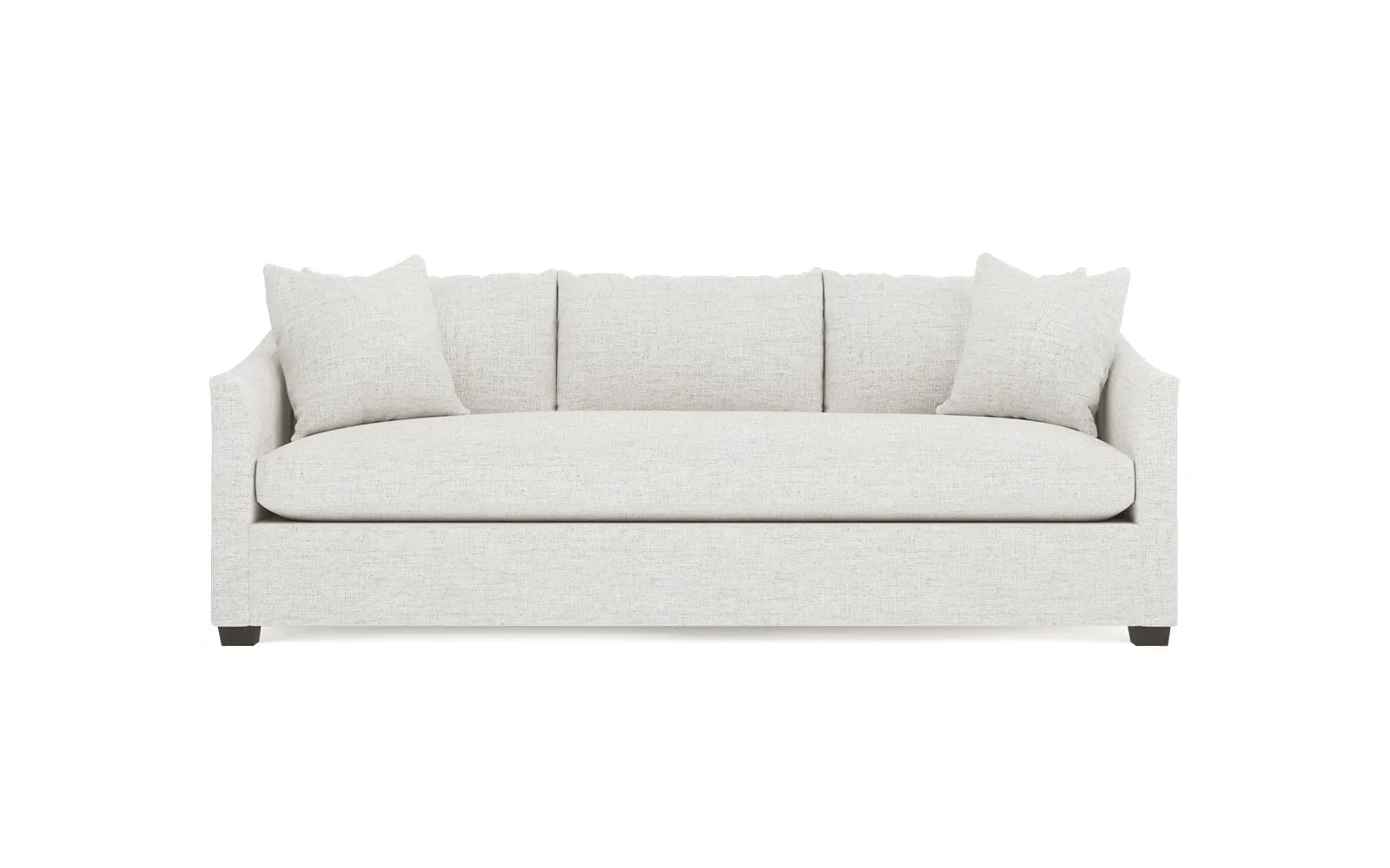 Clairmont Bench Cushion Sofa - Heathered Ivory