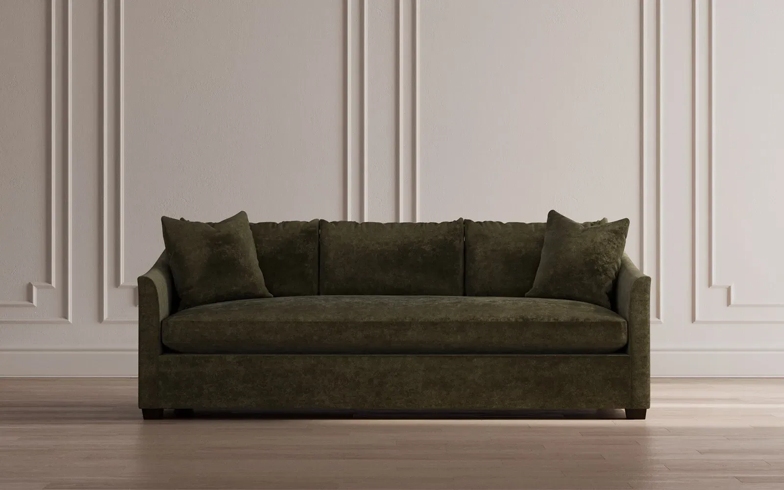 Clairmont Bench Cushion Sofa - Porcelain