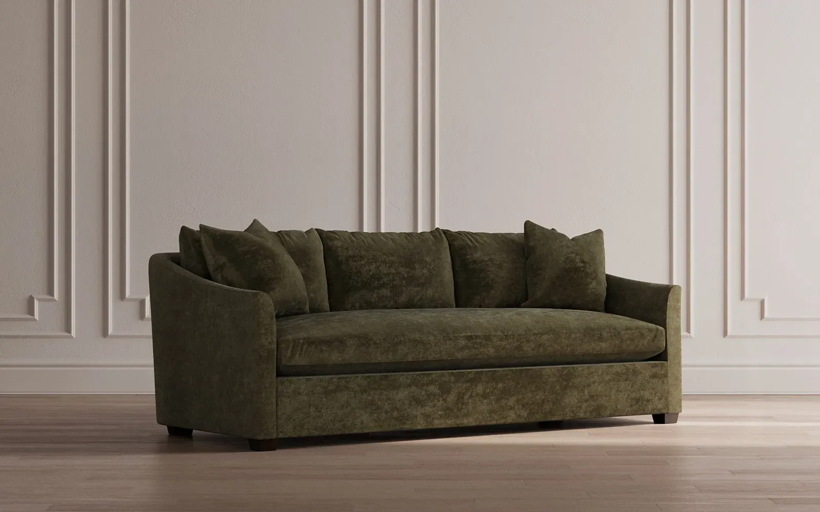 Clairmont Bench Cushion Sofa - Porcelain