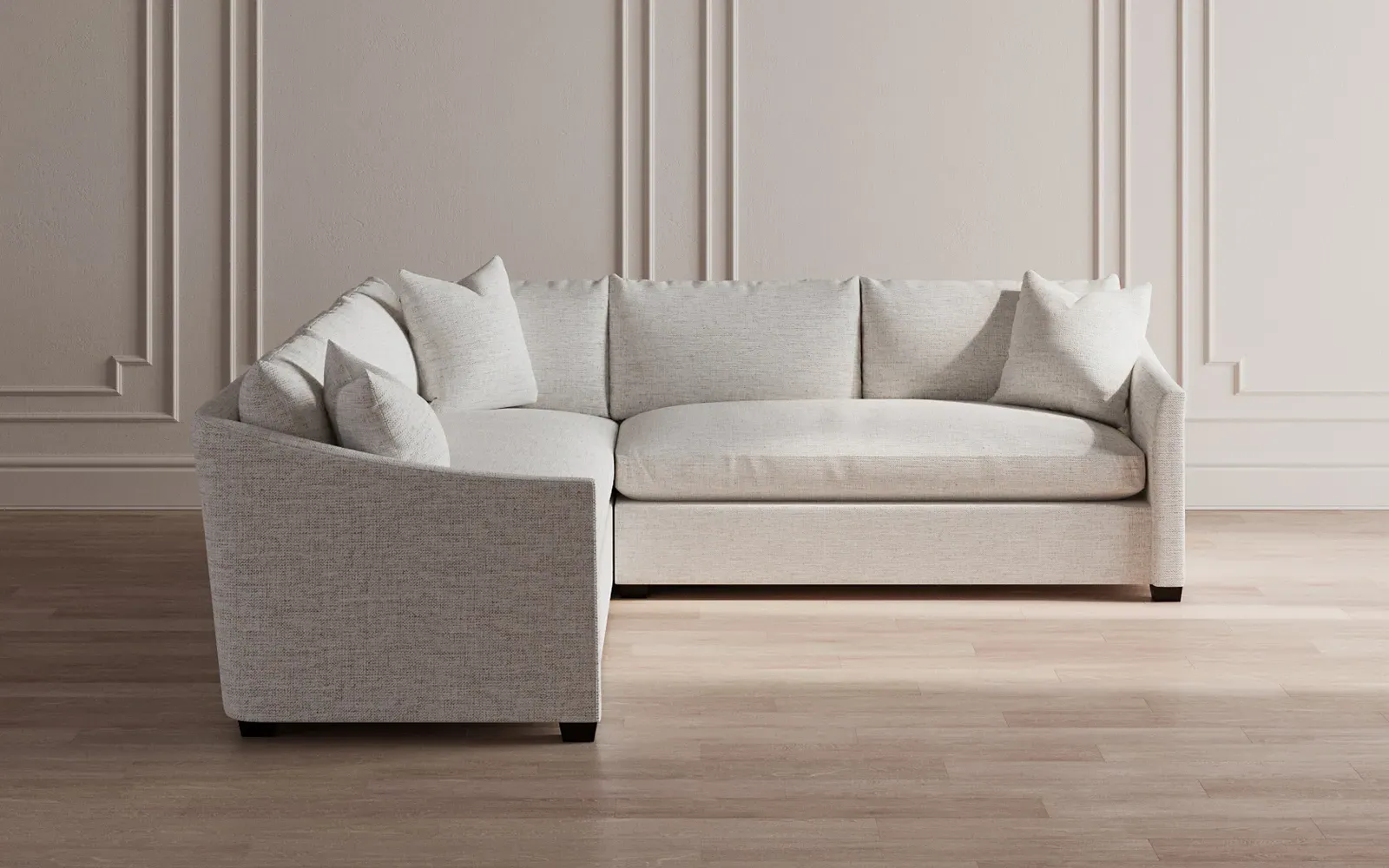 Clairmont Corner Sectional - Heathered Ivory