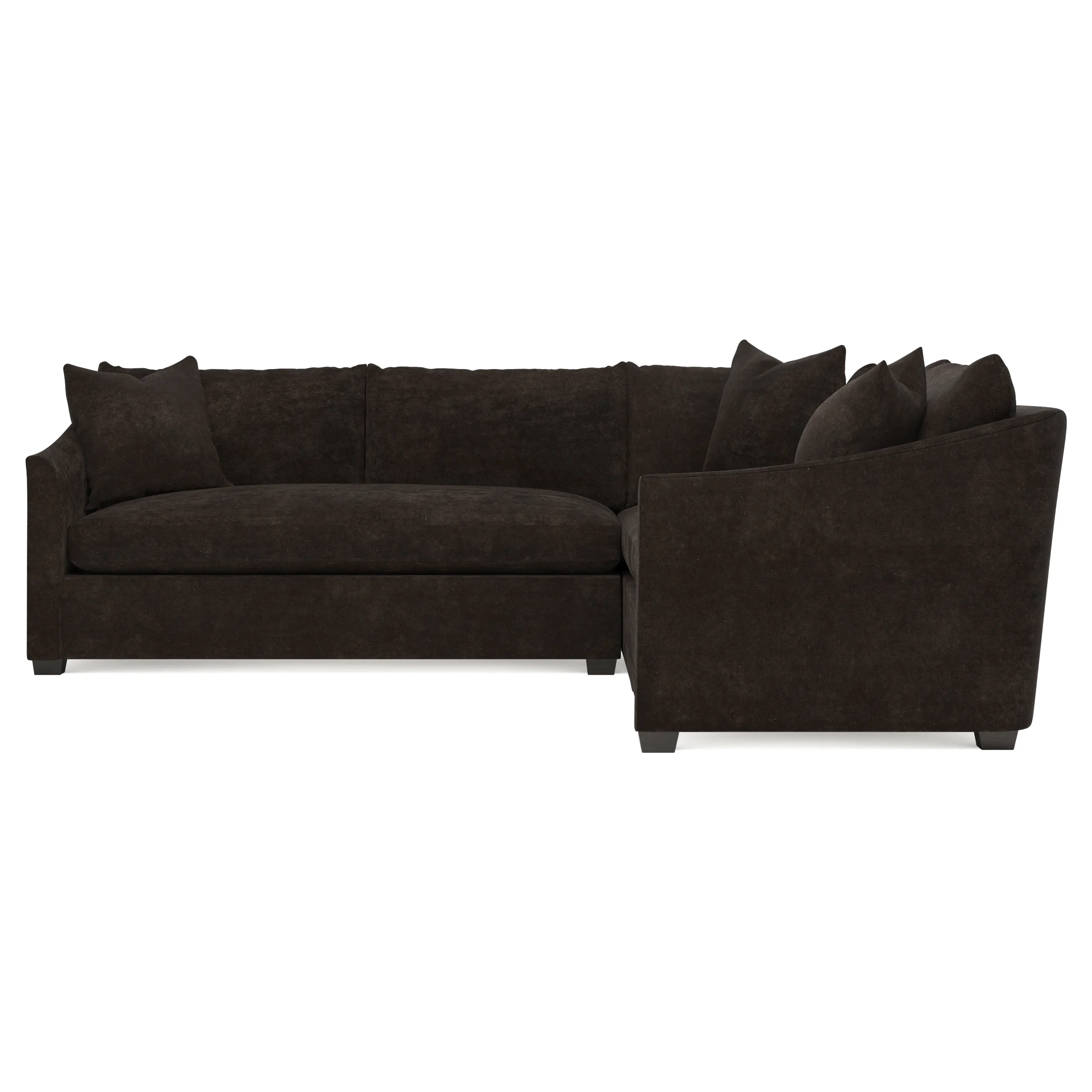 Clairmont L-Shaped Corner Sectional - Dark Chocolate