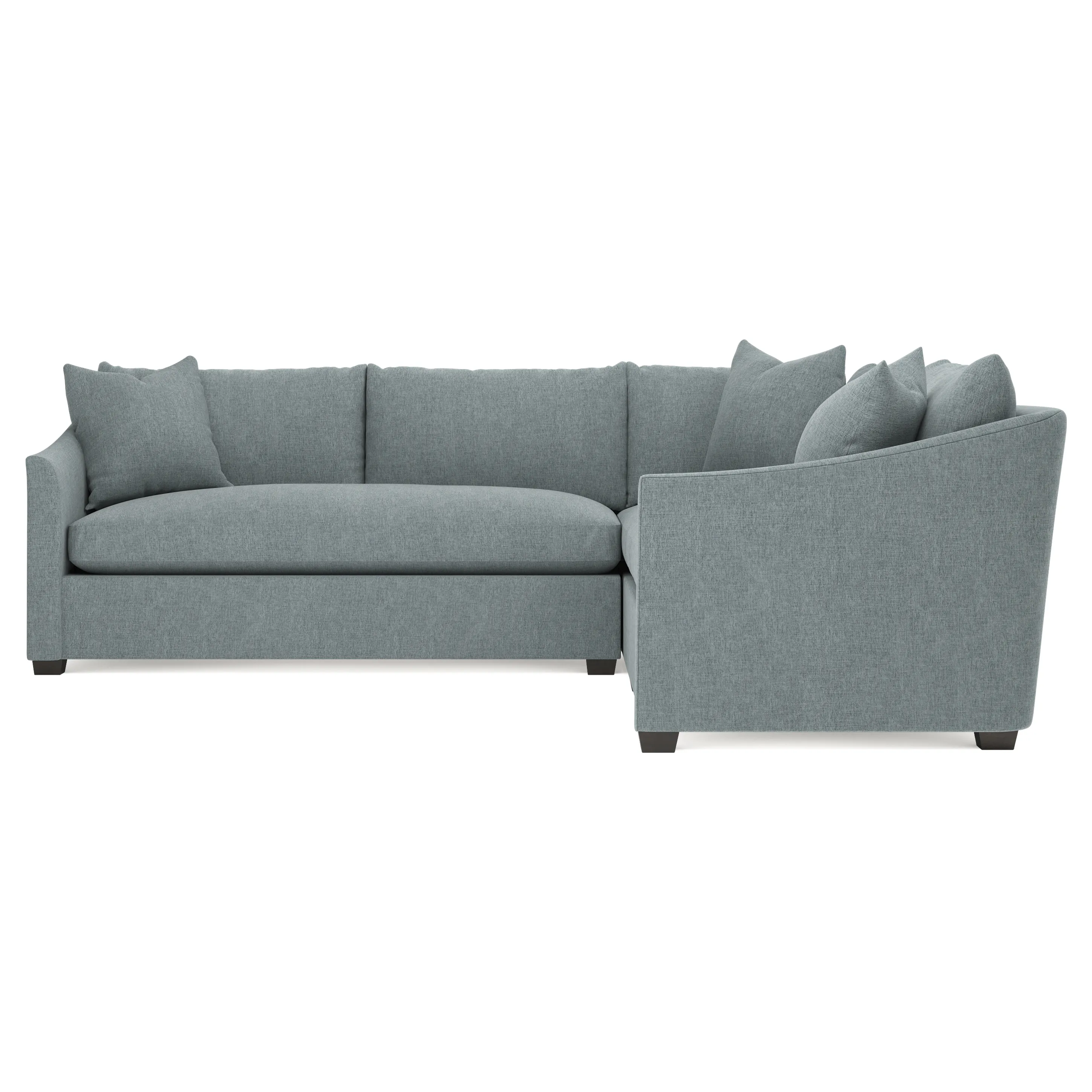 Clairmont L-Shaped Corner Sectional - Heathered Teal