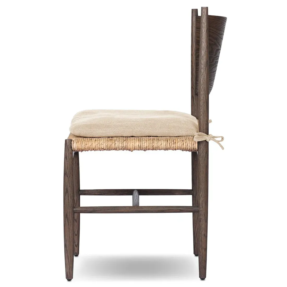 Clara Upholstered Dining Side Chair - Beige, Oak