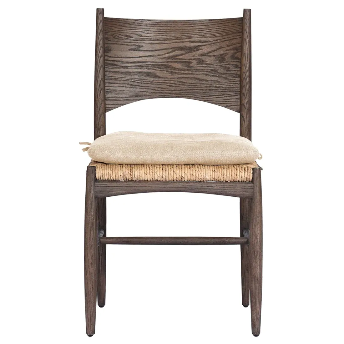 Clara Upholstered Dining Side Chair - Beige, Oak