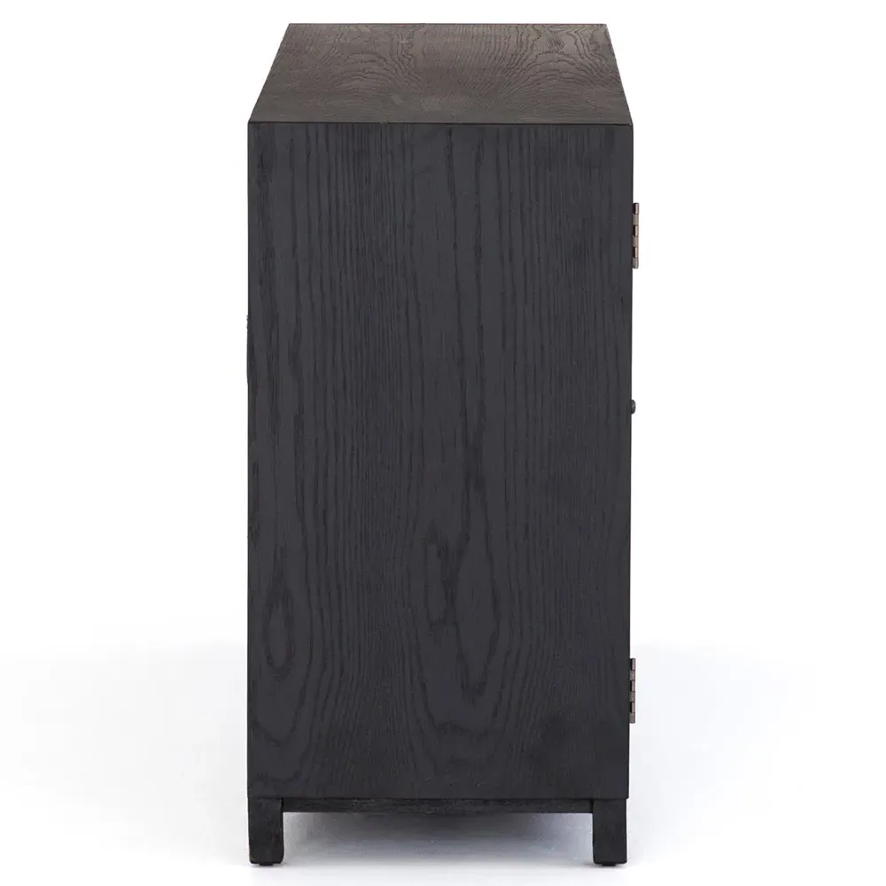 Clarence 3 Door Sideboard - Black, Oak