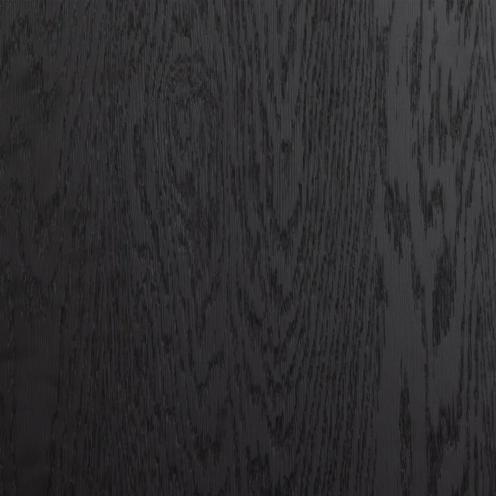 Clarence Double Display Cabinet with Storage - Black, Oak