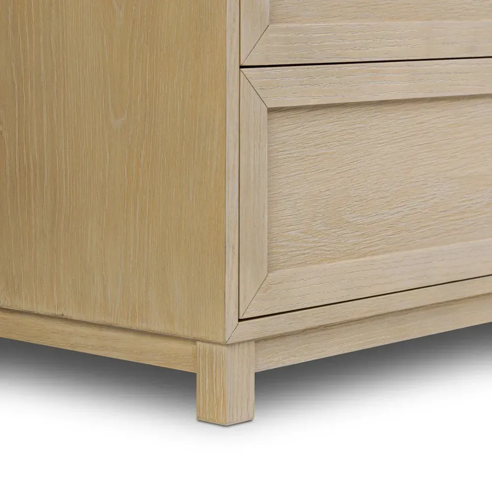 Clarence Double Dresser - Light Bleached, Oak