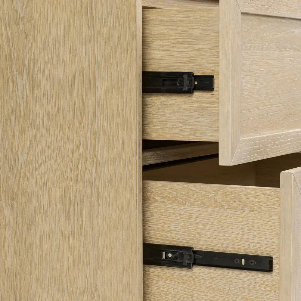 Clarence Nightstand - Light Bleached, Oak