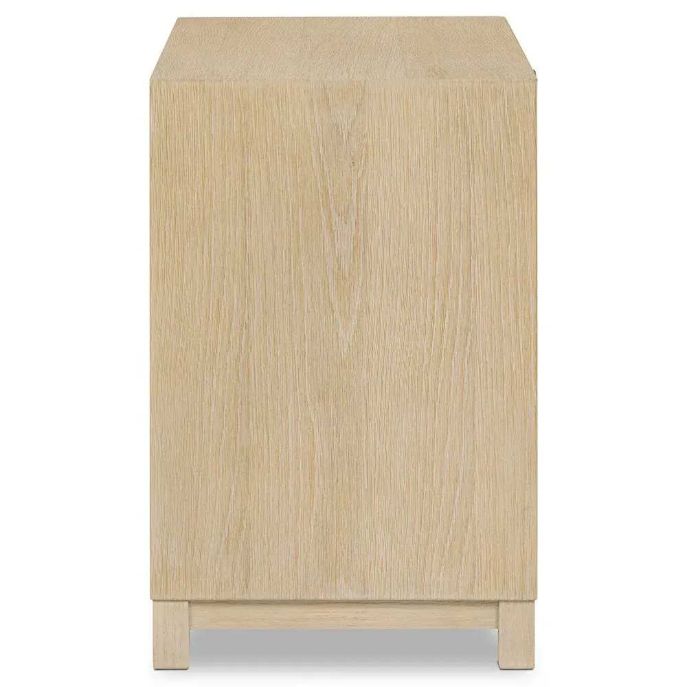 Clarence Nightstand - Light Bleached, Oak