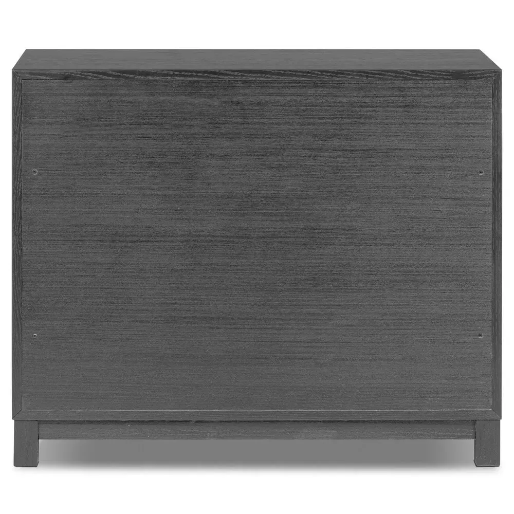 Clarence Nightstand - Matte Black, Oak