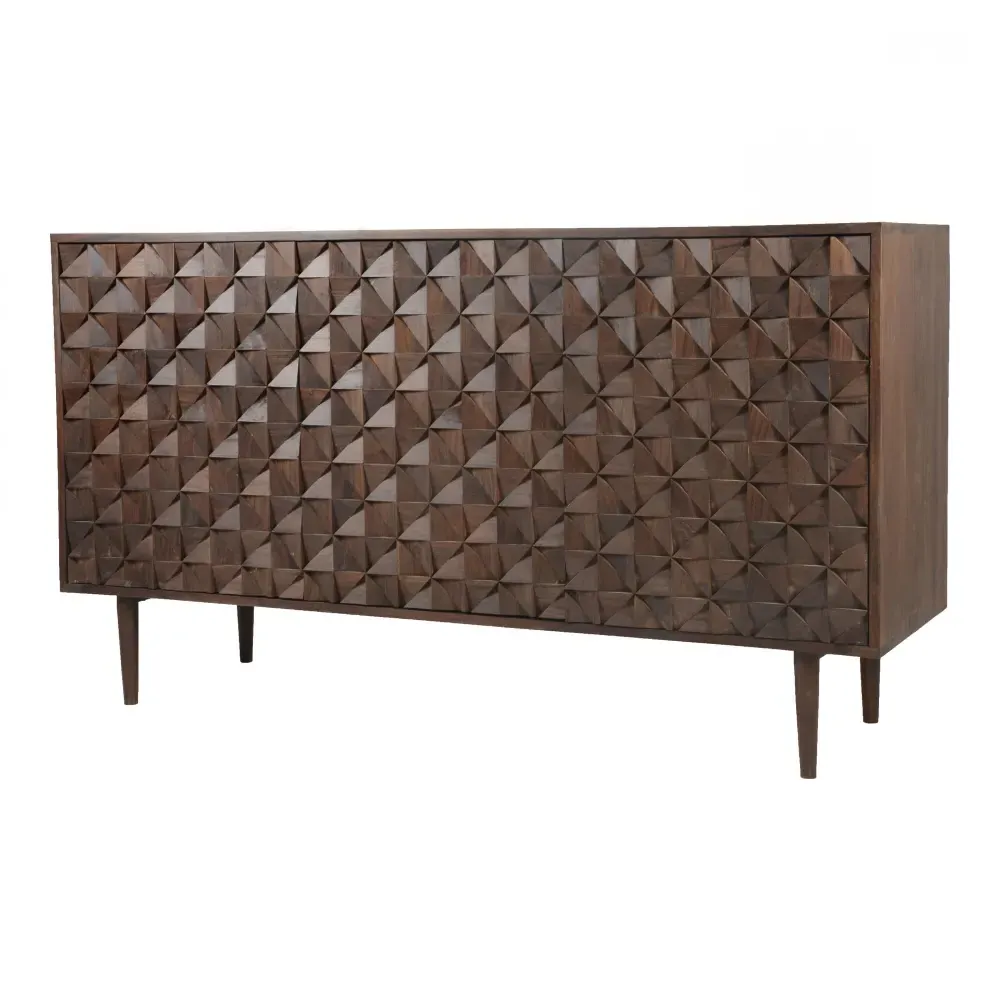 Clark Sideboard - Brown, Sheesam Wood
