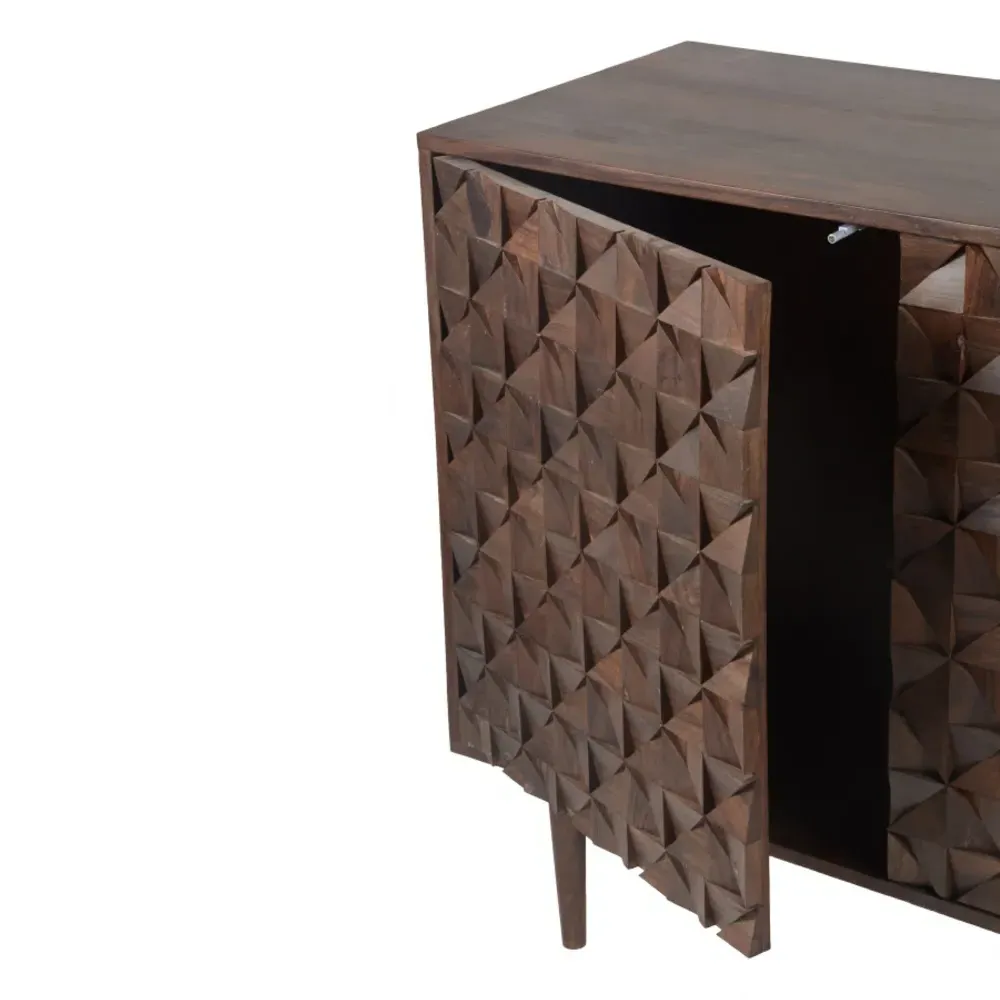 Clark Sideboard - Brown, Sheesam Wood