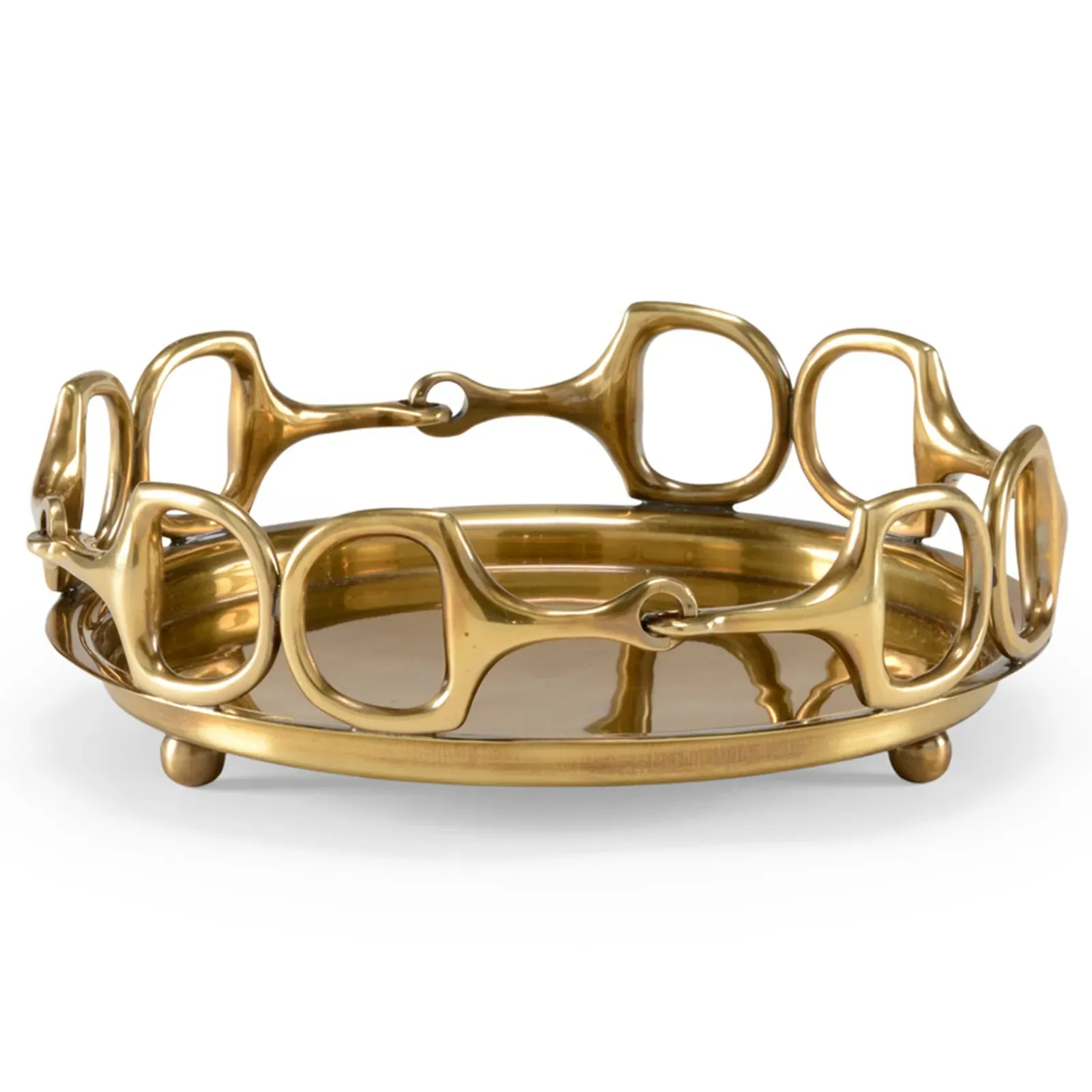 Clark Small Tray - Gold, Cast Brass image