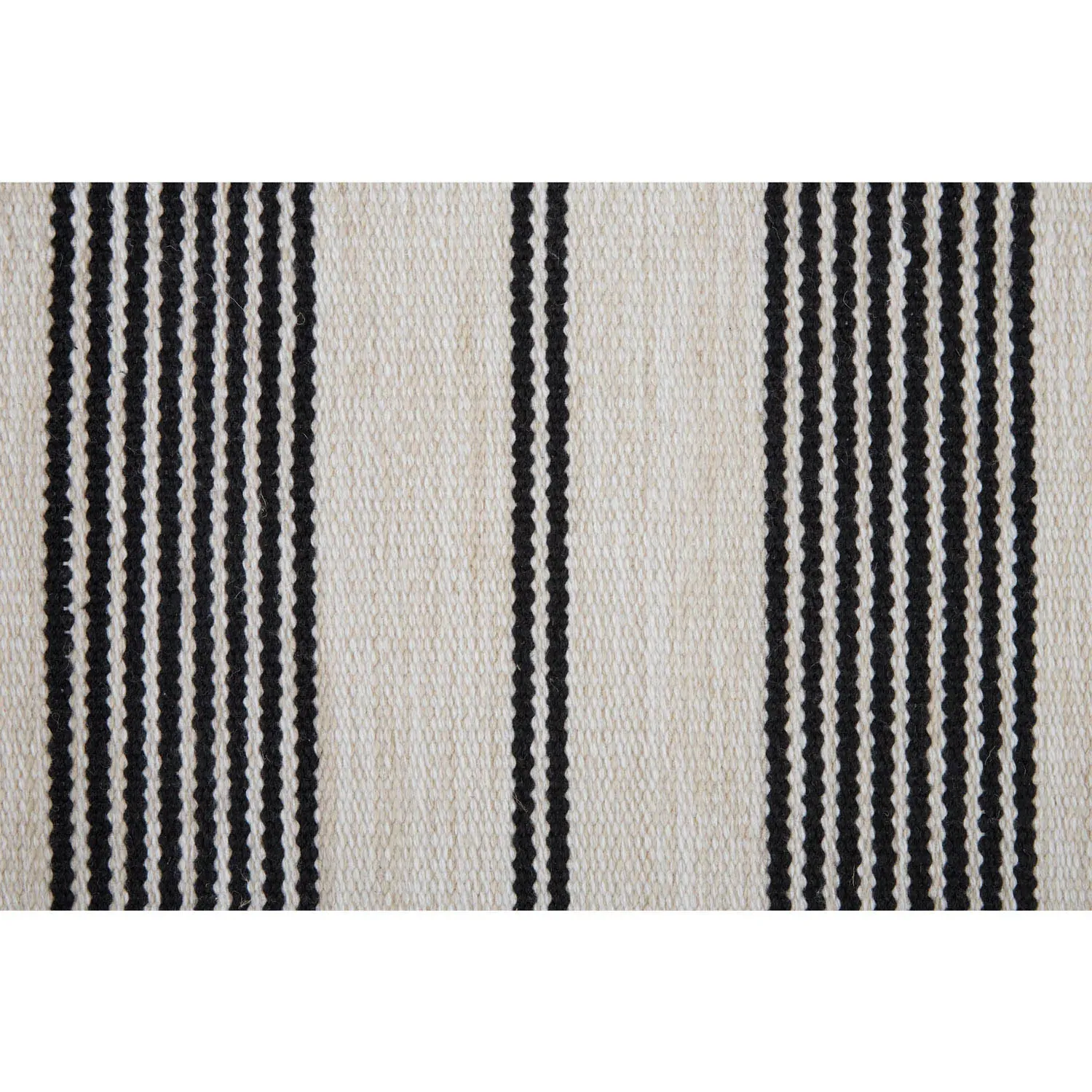 Claude Striped Indoor Outdoor Rug - Black, PET