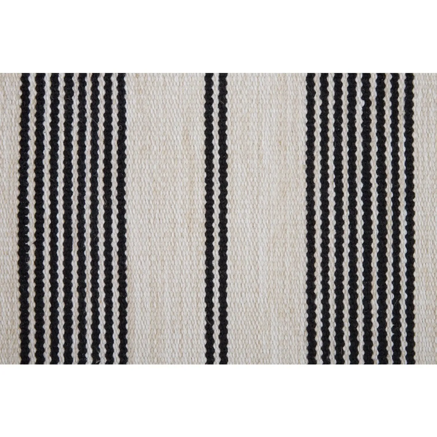 Claude Striped Indoor Outdoor Rug - Black, PET