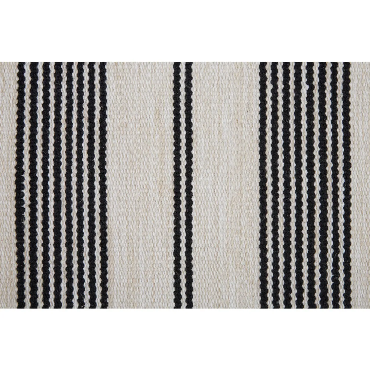 Claude Striped Indoor Outdoor Rug - Black, PET