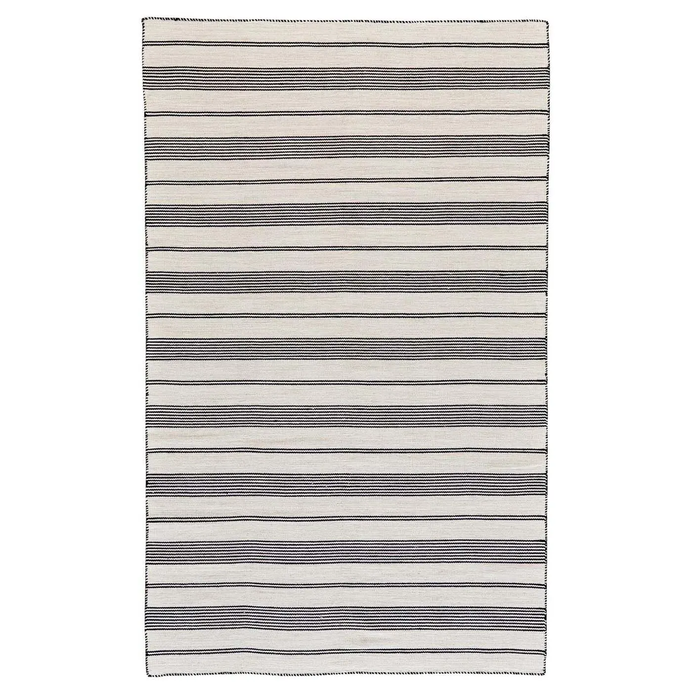 Claude Striped Indoor Outdoor Rug - Black, PET image