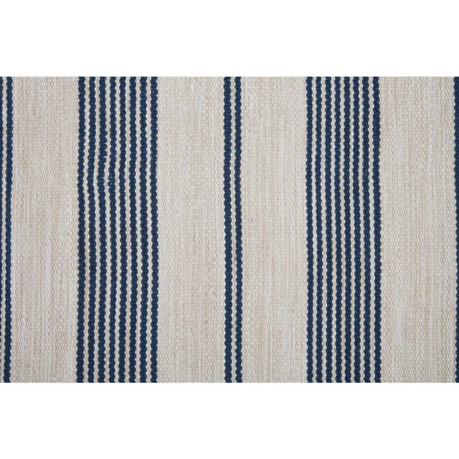 Claude Striped Indoor Outdoor Rug - Blue, PET Fiber